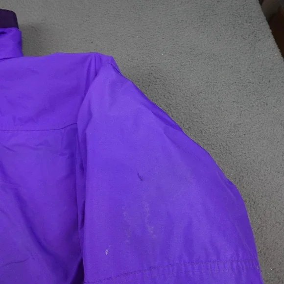 Vintage Columbia Jacket Mens Large Purple Teal Bugaboo Fleece Lined Nylon 90s - Picture 3 of 15